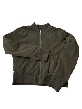 Lululemon Non-Stop Reversible Bomber Dark Olive Size 8